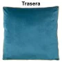 Cushion Alexandra House Living Blue Golden Velvet Textile 45 x 45 cm by Alexandra House Living, Cushions - Ref: D1626011, Pri...