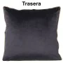 Cushion Alexandra House Living Grey Golden Velvet Textile by Alexandra House Living, Cushions - Ref: D1626013, Price: 24,04 €...