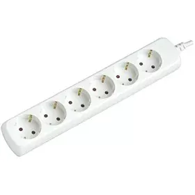 Schuko 6 Way Multi-socket Adapter Silver Electronics 9626 White by Silver Electronics, Power Strips - Ref: S7603223, Price: 8...