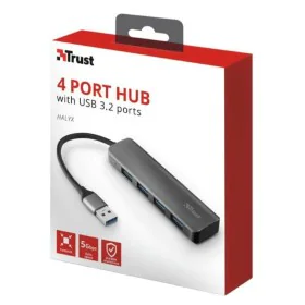 Hub USB 4 Ports Trust 23327 de Trust, Hubs USB - Réf : S7605021, Prix : 29,06 €, Remise : %