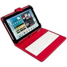 Capa para Tablet e Teclado Silver Electronics 111916140199 Vermelho Qwerty espanhol 9"-10.1" de Silver Electronics, Capas - R...