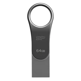 USB stick Silicon Power SP064GBUC3C80V1S 64 GB Titanium black Silver 64 GB by Silicon Power, USB flash drives - Ref: S7707630...