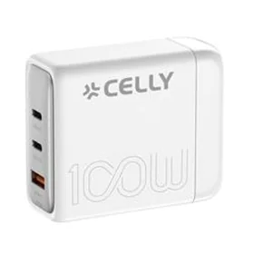 Chargeur mural Celly PS3GAN100WWH Blanc 100 W de Celly, Chargeurs - Réf : S77101938, Prix : 46,09 €, Remise : %