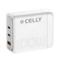 Chargeur mural Celly PS3GAN100WWH Blanc 100 W de Celly, Chargeurs - Réf : S77101938, Prix : 46,09 €, Remise : %