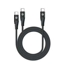 Cable USB-C Celly USBC2USBCBK Negro 1,3 m de Celly, Cables USB - Ref: S77102869, Precio: 18,74 €, Descuento: %