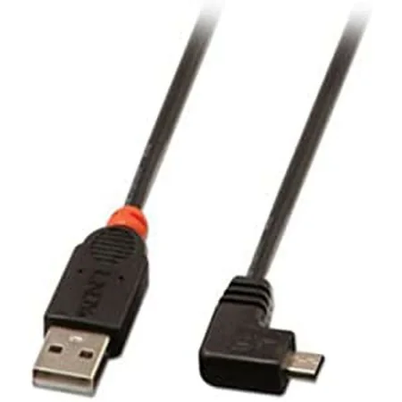 USB 2.0 A to Micro USB B Cable LINDY 31975 50 cm Black by LINDY, USB Cables - Ref: S7714521, Price: 5,52 €, Discount: %