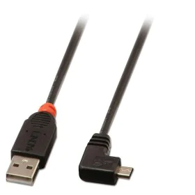 USB 2.0 A to Micro USB B Cable LINDY 31976 1 m Black by LINDY, USB Cables - Ref: S7714522, Price: 7,27 €, Discount: %