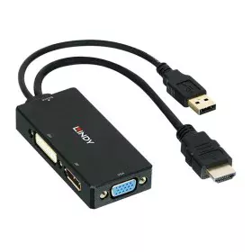 Adaptateur HDMI vers DisplayPort LINDY 38182 Noir de LINDY, Adaptateurs DP-HDMI - Réf : S7715732, Prix : 76,33 €, Remise : %