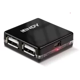 Hub USB LINDY 42742 Noir de LINDY, Hubs de réseau - Réf : S7716981, Prix : 10,50 €, Remise : %