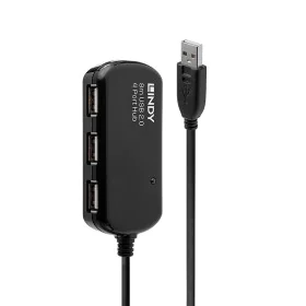 Hub USB LINDY 42781 Noir de LINDY, Hubs de réseau - Réf : S7716987, Prix : 62,99 €, Remise : %