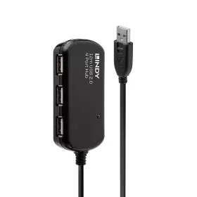 Hub USB LINDY 42783 12 m Negro de LINDY, Hubs de red - Ref: S7716989, Precio: 67,29 €, Descuento: %