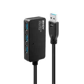 Hub USB LINDY 43159 Noir de LINDY, Hubs USB - Réf : S7717078, Prix : 127,63 €, Remise : %