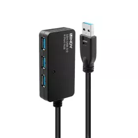 Hub USB LINDY 43159 Noir de LINDY, Hubs USB - Réf : S7717078, Prix : 127,63 €, Remise : %