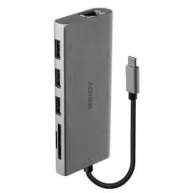 USB Hub LINDY 43278 Grey by LINDY, Network hubs - Ref: S7717107, Price: 41,81 €, Discount: %