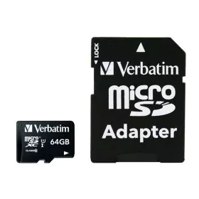 Cartão de Memória Micro SD com Adaptador Verbatim 44084 de Verbatim, Cartões de memória - Ref: S7717370, Preço: 9,55 €, Desco...