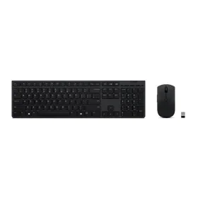 Teclado y Ratón Inalámbrico Lenovo SLIM COMBO II ES MC00011728 Negro Qwerty Español de Lenovo, Packs de teclado y ratón - Ref...