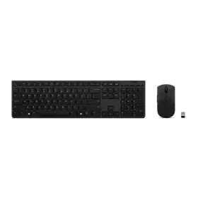 Teclado e Rato sem Fios Lenovo SLIM COMBO II ES MC00011728 Preto Qwerty espanhol de Lenovo, Packs de teclado e rato - Ref: S7...