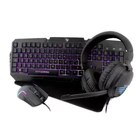 Keyboard and Mouse CoolBox DEEPGAMING XWING2 Black Multicolour Spanish Qwerty by CoolBox, Keyboard & Mouse Sets - Ref: S77178...