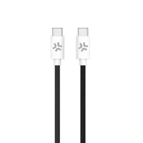 Câble USB-C Celly USBCUSBCCOTTBK Noir 1,5 m de Celly, Câbles USB - Réf : S77185210, Prix : 10,65 €, Remise : %