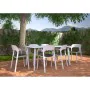 Silla de Jardín Garbar Ona Blanco Rojo Polipropileno 56 x 79 x 52 cm 56 x 52 x 79 cm 4 Unidades (4 Piezas) de Garbar, Sillas ...