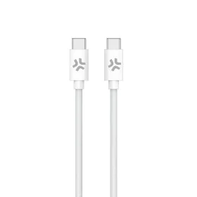 Câble USB-C Celly USBCUSBCCOTTWH Blanc 1,5 m de Celly, Câbles USB - Réf : S77185214, Prix : 10,65 €, Remise : %