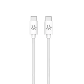 Câble USB-C Celly USBCUSBCCOTTWH Blanc 1,5 m de Celly, Câbles USB - Réf : S77185214, Prix : 9,58 €, Remise : %