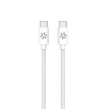 Câble USB-C Celly USBCUSBCCOTTWH Blanc 1,5 m de Celly, Câbles USB - Réf : S77185214, Prix : 10,65 €, Remise : %