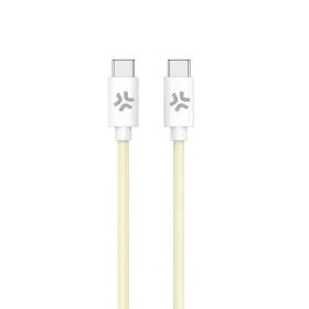 Cable USB-C Celly USBCUSBCCOTTYL Amarillo 1,5 m de Celly, Cables USB - Ref: S77185215, Precio: 10,65 €, Descuento: %