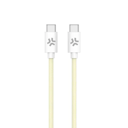 Câble USB-C Celly USBCUSBCCOTTYL Jaune 1,5 m de Celly, Câbles USB - Réf : S77185215, Prix : 10,65 €, Remise : %