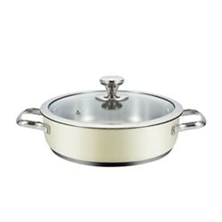 Casserole with lid Haeger PA-24L.009A Beige Ø 24 cm by Haeger, Casserole pans - Ref: S77185632, Price: 33,31 €, Discount: %