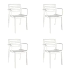 Sedia da giardino Garbar Wind Bianco polipropilene 58 x 78 x 54 cm 58 x 54 x 78 cm 4 Unità (4 Pezzi) di Garbar, Sedie per tav...