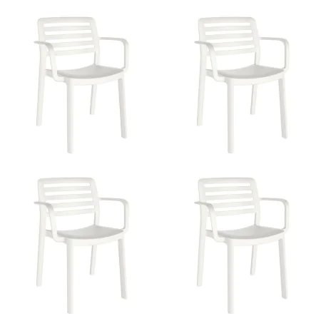 Silla de Jardín Garbar Wind Blanco Polipropileno 58 x 78 x 54 cm 58 x 54 x 78 cm 4 Unidades (4 Piezas) de Garbar, Sillas de c...