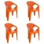 Havestol Garbar Delta Orange Polypropylen 53 x 80 x 55 cm 53 x 55 x 80 cm 4 Stück (4 Stücke) von Garbar, Essstühle - Ref: D16...