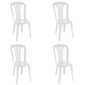 Silla de Jardín Garbar Garrotxa Blanco Polipropileno 43 x 52 x 89 cm 4 Unidades (4 Piezas) de Garbar, Sillas de comedor de ja...