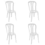 Silla de Jardín Garbar Garrotxa Blanco Polipropileno 43 x 52 x 89 cm 4 Unidades (4 Piezas) de Garbar, Sillas de comedor de ja...