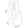 Silla de Jardín Garbar Garrotxa Blanco Polipropileno 43 x 52 x 89 cm 4 Unidades (4 Piezas) de Garbar, Sillas de comedor de ja...