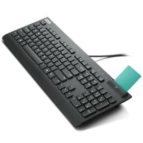 Clavier avec lecteur Lenovo SMARTCARD Espagnol Qwerty Noir de Lenovo, Claviers - Réf : S7719326, Prix : 71,79 €, Remise : %