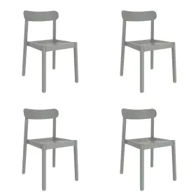 Silla de Jardín Garbar Elba Gris Polipropileno 50 x 53 x 80 cm 4 Unidades (4 Piezas) de Garbar, Sillas de comedor de jardín -...