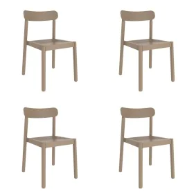 Garden chair Garbar Elba Beige Sand polypropylene 50 x 53 x 80 cm 4 Units (4 Pieces) by Garbar, Garden Dining Chairs - Ref: D...