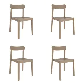 Garden chair Garbar Elba Beige Sand polypropylene 50 x 53 x 80 cm 4 Units (4 Pieces) by Garbar, Garden Dining Chairs - Ref: D...