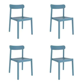 Silla de Jardín Garbar Elba Azul Polipropileno 50 x 53 x 80 cm 4 Unidades (4 Piezas) de Garbar, Sillas de comedor de jardín -...