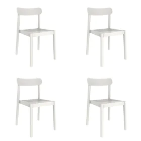 Silla de Jardín Garbar Elba Blanco Polipropileno 50 x 53 x 80 cm 4 Unidades (4 Piezas) de Garbar, Sillas de comedor de jardín...