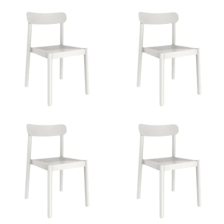 Silla de Jardín Garbar Elba Blanco Polipropileno 50 x 53 x 80 cm 4 Unidades (4 Piezas) de Garbar, Sillas de comedor de jardín...