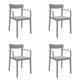 Chaise de jardin Garbar Elba Gris polypropylène 56 x 53 x 80 cm 4 Unités (4 Pièces) de Garbar, Chaises de table de jardin - R...