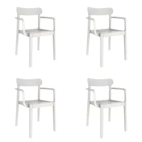 Silla de Jardín Garbar Elba Blanco Polipropileno 56 x 53 x 80 cm 4 Unidades (4 Piezas) de Garbar, Sillas de comedor de jardín...