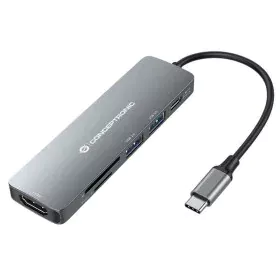 USB Hub Conceptronic 110517507201 Grey by Conceptronic, USB hubs - Ref: S77202652, Price: 30,65 €, Discount: %