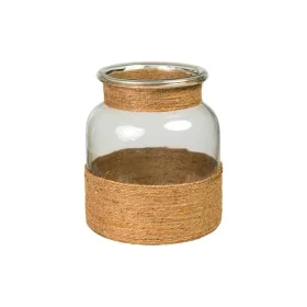 Vase Romimex Marron Transparent Jute verre 19 x 23 x 19 cm de Romimex, Vases - Réf : D1626811, Prix : 27,75 €, Remise : %