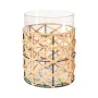 Candleholder Romimex Brown Transparent Jute Glass 16 x 21 x 16 cm by Romimex, Candelabras and candle holders - Ref: D1626817,...