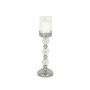 Candleholder Romimex Silver Metal Glass 12 x 40 x 12 cm Wineglass by Romimex, Candelabras and candle holders - Ref: D1626832,...