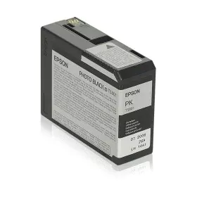 Cartouche d'encre originale Epson C13T580100 Noir de Epson, Toners et encre pour imprimante - Réf : S7733037, Prix : 70,58 €,...